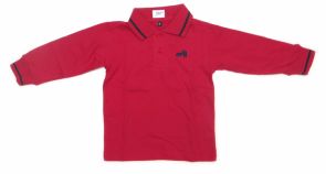 Chomba Algodon Manga Larga Lisa con Cuello y Puño Tejido