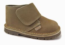 Bota Botita de Gamuza y Goma Febo Con Velcro Abrojo