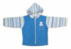 Campera de Polar con Capucha - Osito Bordado