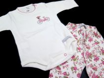 Conjunto Algodon Body Manga Larga y Pantalon Con Pie