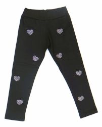 Calza Algodon Con Cintura Con Tachas Corazon 