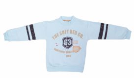 Buzo Gamuzado Estampado Con Puño y Cintura 