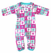 dormilon de polar estampado con flores - Enterito Polar