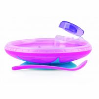 Plato termico con ventosas y cuchara Natural Touch