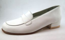 Mocasin de Cuero Con Taco 