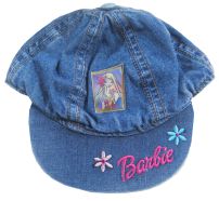 Gorro Cap - con Visera - Barbie - de Jean - Imagen holografica y Flores Bordadas