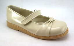 Balerina de Charol Con Velcro y Moño Grande