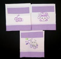 Sabana Cuna Funcional Bordada 3 Piezas