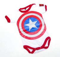 body manga corta de personaje capitan america