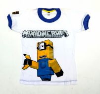 remera manga corta de personaje minecraft (minions)