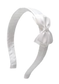 Vincha Rigida Forrada Ancha con Aplique