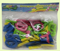 Letras en Goma Eva - con Iman - Dida Efe - Magneticas