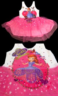 Vestido Tipo Disfraz de Princesa Sofia 