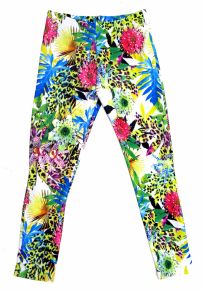 Calza Chupin Estampado de Flores