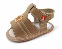 Sandalia Eco Cuero Con Velcro No Caminante 