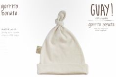 Gorro Gorrito de Algodon 100% Natural Ajustable