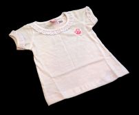 Remera Manga Corta Con Broderie