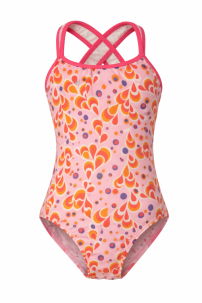 Malla de Baño Entera Cruzada Atras Estampada