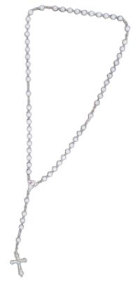  Rosario Con Perlas Brillosas 