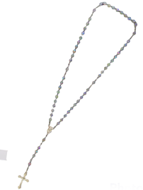 Rosario Con Perla Cristal Tornasol 