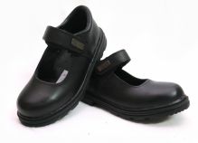 Guillermina cuero con velcro colegial