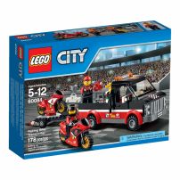 Lego City Camion Remolque Para Moto Racing Bike Transporter 