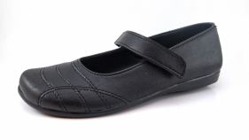 Balerina Guillerminas Tipo Chatitas Colegial Con Velcro y Costuras