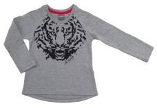 Remera Manga Larga Con Tigre Estampado