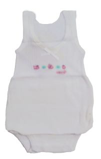 Body Sin Mangas Musculosa de Hilo Macrame Bordado