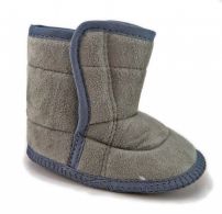 Bota Botita Sin Base de Gamusina Con Velcro Liso 