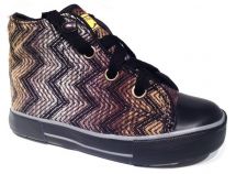 Zapatillas Botitas Basket con cordon multicolor