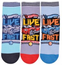 Media Soquete Estampado Hot Wheels