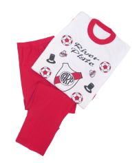 Pijama Invierno Pantalon y Remera Manga Larga  River Plate