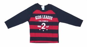 Remera Rayada Manga Larga Varon 