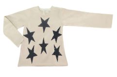 Buzo Sin Capucha Con Aplique de Estrella y Lentejuelas