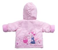 Campera de Microfibra Forrada en Polar Con Aplique en la Espalda