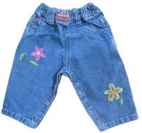 Jeans Bebe Pañalero Con broche y Bordado