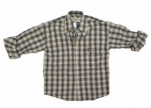 Camisa Manga Larga Escocesa Con Bolsillo