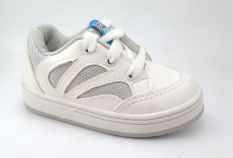 Zapatillas Con Cordones Cuerina y Tela Tipo Skate