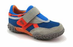 Zapatillas con Velcro Tela Combinado Con Gamuza