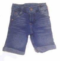 Bermuda de Jean Con Cintura Ajustable