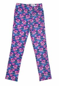 Calza Chupin Lycra Estampada Flores