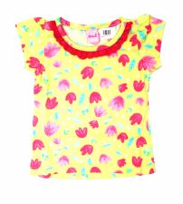 Remera Nena Con Volados Manga Corta