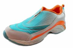 Zapatillas Combinada Cuerina y Tela Con Cierre