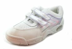 Zapatillas Cuerina Con Doble Velcro