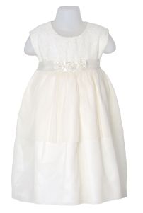 Vestido Bautismo Guipur sin mangas