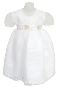Vestido Bautismo Tul Bordado