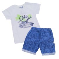 Conjunto Varón Manga Corta Algodón Remera + Short