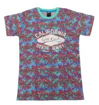 Remera Manga Corta Estampada De Varon