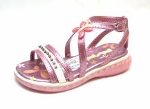 Sandalia Con Tiras Hebilla Brillo Strass Lentejuelas Flor Jasmin